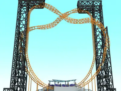 amusement park ride Collection 3D Model Pack