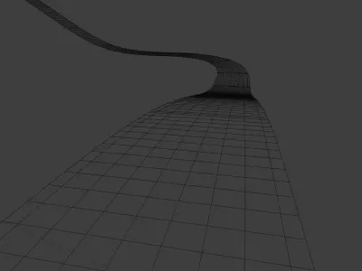 Tileable Gravel Driveway Low-poly 3D model