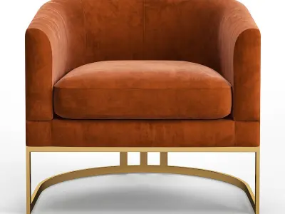 Corbin Chair Low-poly 3D model