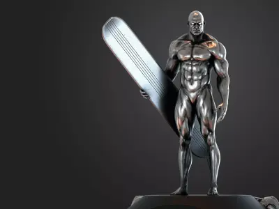Silver surfer 3d print model 3D model