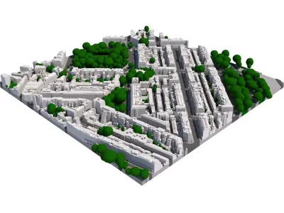 London city tile Level 2 block TQ2879 South West 3D model