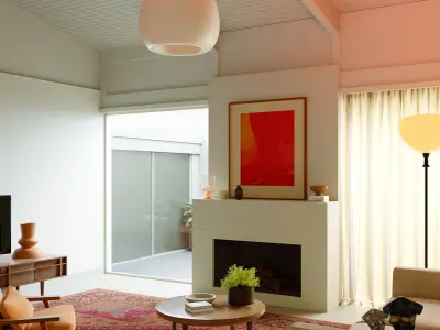 living room 3D model 139