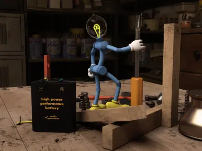 Little Helper Low-poly 3D model