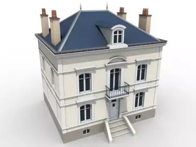 Typical Paris house 3D model