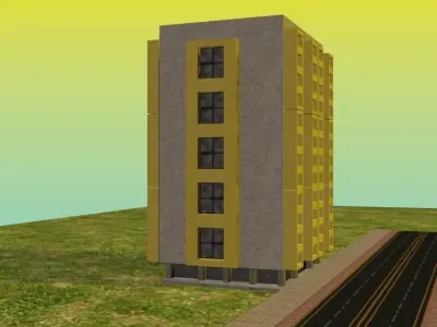 Building 3D Model Free low-poly 3D model purchase