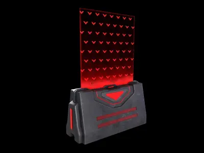 Sci-Fi Barrier V1 - 001 Low-poly 3D model