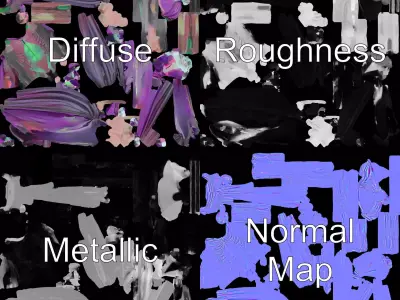 Alien Majestic Cloak model pack Low-poly 3D model