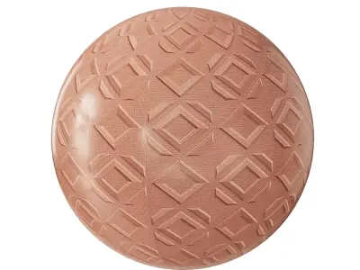 Modern Geometric Embossed Tile Wall Floor Panel  Texture