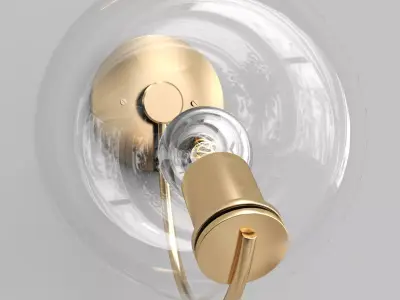 Fiddlehead Sconce 3D model