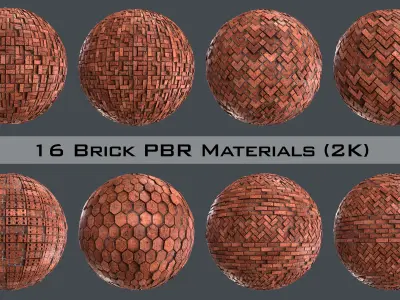 Brick Real PBR Material 01 Texture