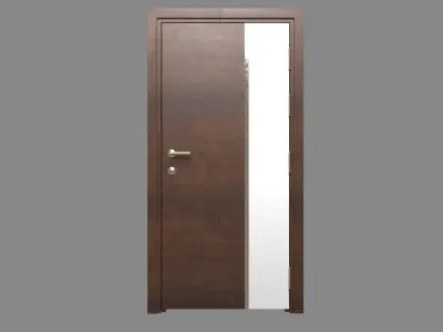 Acrylic Wood Composite Door Low-poly 3D model