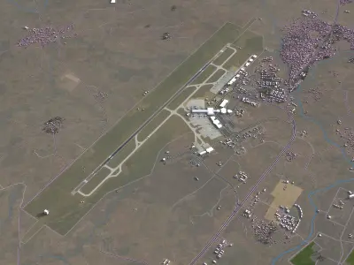 Abuja - Nnamdi Azikiwe - 3D Airport Model Low-poly 3D model