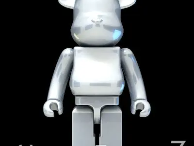 Silver Bear Brick 3D model