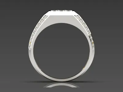 man diamond ring mr0140 3D print model