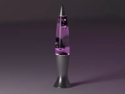 lava lamp Low-poly 3D model