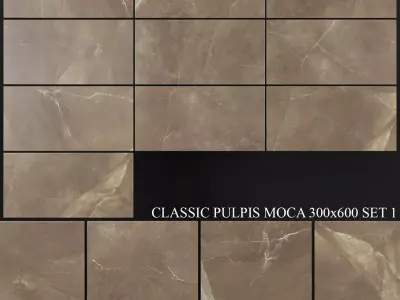 Yurtbay Seramik Classic Pulpis Moca 300x600 Set 1 3D model