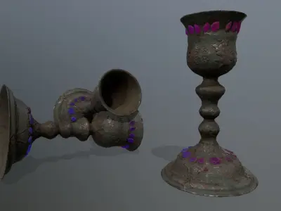 Chalice 10 Low-poly 3D model