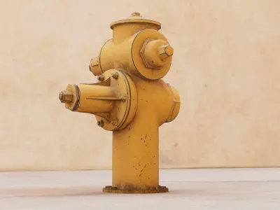 Urban Fire Hydrant or Fireplug 3D model