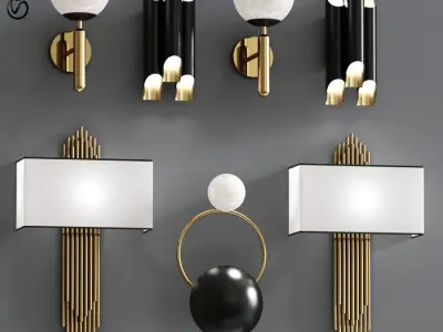 Wall Lamp Collection 3D model
