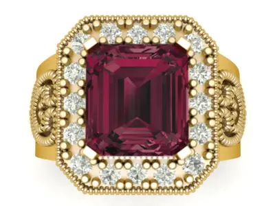 Women Ring light weight ring 3d printable model   3D print model