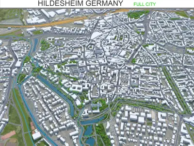 Hildesheim Germany Low-poly 3D model