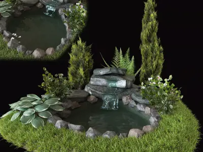 Alpine hill 3D model