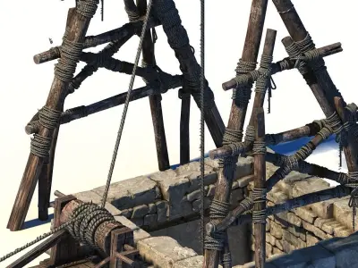 Medieval well  3D model