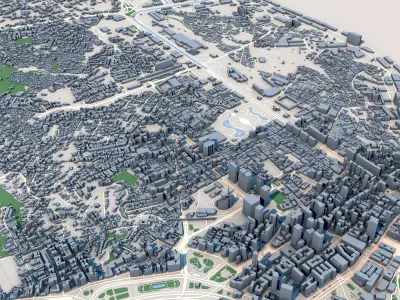 Rio de Janeiro City Brazil 3D model