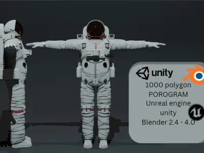 SPACE ASTRONAUT  3D model