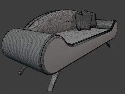 Modern Sofa 3D model 16