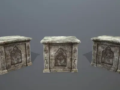 column Low-poly 3D model