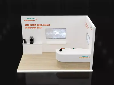 booth 5x3 open 2 side  3D model