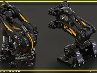 Sci-Fi Hard Surface KITBASH 490 DETAILS 3D model