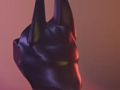 Doberman Pinscher sculture 3D print model