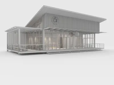 Cafe Modern 3 3D model