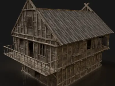 AAA MEDIEVAL SETTLEMENT VIKING HOUSES BUILDER PACK GENERIC