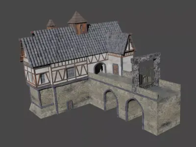 Medieval build 3D model
