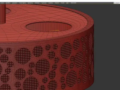  Italian Brass Pendant Light Low-poly 3D model