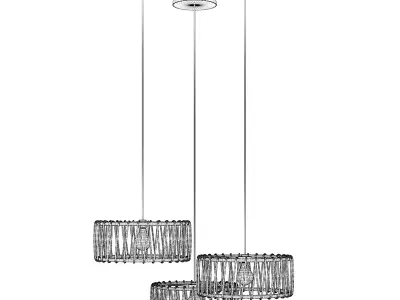 Ceiling Lamps Set 3 3D model