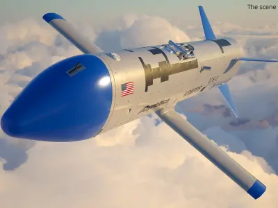  Dynetics Gremlins Drone White Blue 