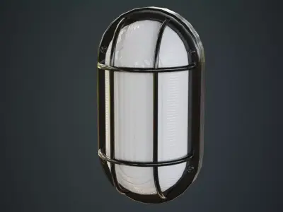 Bulkhead Light 1A Low-poly 3D model