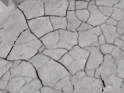 Mud Volcano Floor RAW SCAN 3D model