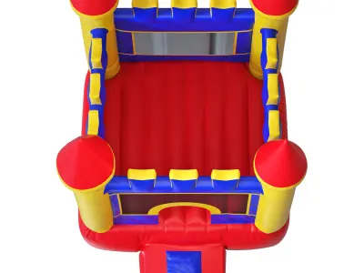 Bouncy castle trampoline 3D model