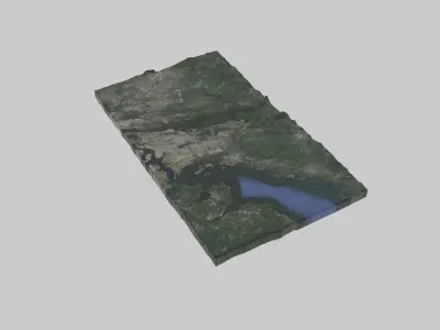 Yonkers City Low-poly 3D model