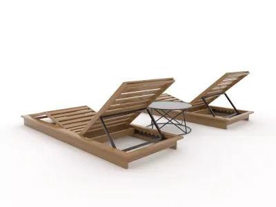 Sun Lounger 22 3D model
