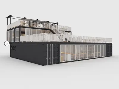 Container Cafe 6 3D model