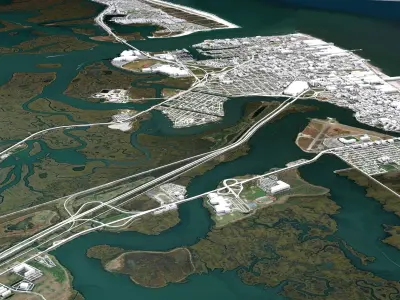 Atlantic city New Jersey USA  3D model