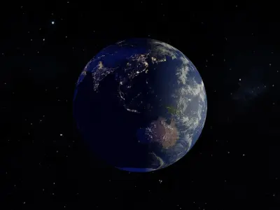 Earth DAY and NIGHT 3D model