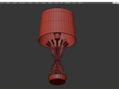 TABLE LAMP BONHEUR Low-poly 3D model