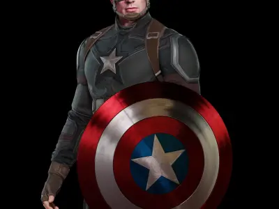 Captain America Steve Rogers from Civil War 3D model